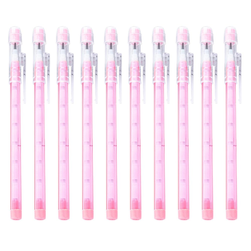 Altriapendragon 10Pcs Stackable Push, Fun Pencils With Eraser Stacking Point Leads Translucent Multiple Point Stackable Pencil Not Sharpening.