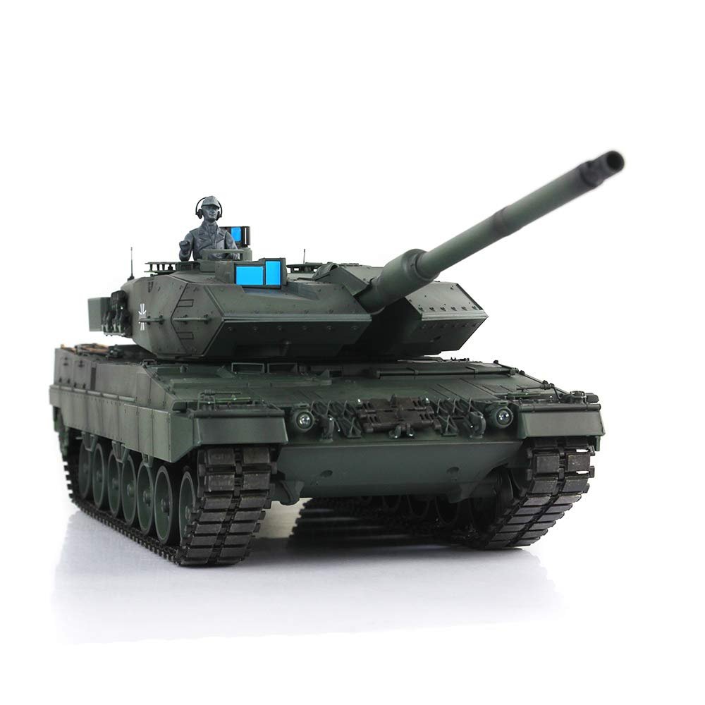 TOUCAN RC HOBBY 1/16 Henglong FPV 7.0 Leopard2A6 RTR RC Tank 3889 Metal Tracks Barrel Recoil