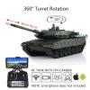 TOUCAN RC HOBBY 1/16 Henglong FPV 7.0 Leopard2A6 RTR RC Tank 3889 Metal Tracks Barrel Recoil view 2