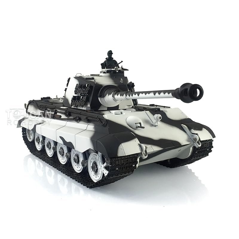 TOUCAN RC HOBBY 1/16 Henglong 7.0 Customized King Tiger RC Tank 3888A Wheels Barrel Recoil Track