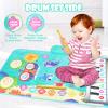 Baby Musical Play Mat,Early Educational 3 in 1 Floor Piano Drum Animal Touch 31.5"*19.6 " Play Blanket Montessori Sensory Musical Learning Toys,Baby Birthday (Sea Pattern) view 3