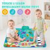 Baby Musical Play Mat,Early Educational 3 in 1 Floor Piano Drum Animal Touch 31.5"*19.6 " Play Blanket Montessori Sensory Musical Learning Toys,Baby Birthday (Sea Pattern) view 4