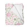 Fall Pink Pumpkins Bows Gingham Baby Blankets for Girls Boys Autumn Thanksgiving Harvest Infant Newborn Toddler Nursery Crib Swaddle Receiving Blanket Halloween Nursery Bed Blanket Pink 50x60inch view 1