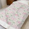 Fall Pink Pumpkins Bows Gingham Baby Blankets for Girls Boys Autumn Thanksgiving Harvest Infant Newborn Toddler Nursery Crib Swaddle Receiving Blanket Halloween Nursery Bed Blanket Pink 50x60inch view 4