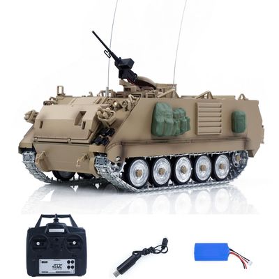 TOUCAN RC HOBBY TD 1/16 RC Tank M2412-C M113A2 APC Infrared Turret Rotary 360 Degree Remote Control Electric Military Vehicle Metal Wheels