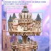3D Wooden Music Box Puzzle for Adults, Castle in The Sky DIY Rotating 3D Musical Puzzle Crafts Model, Creative Desk Ornament & Gifts (534PCS) view 3