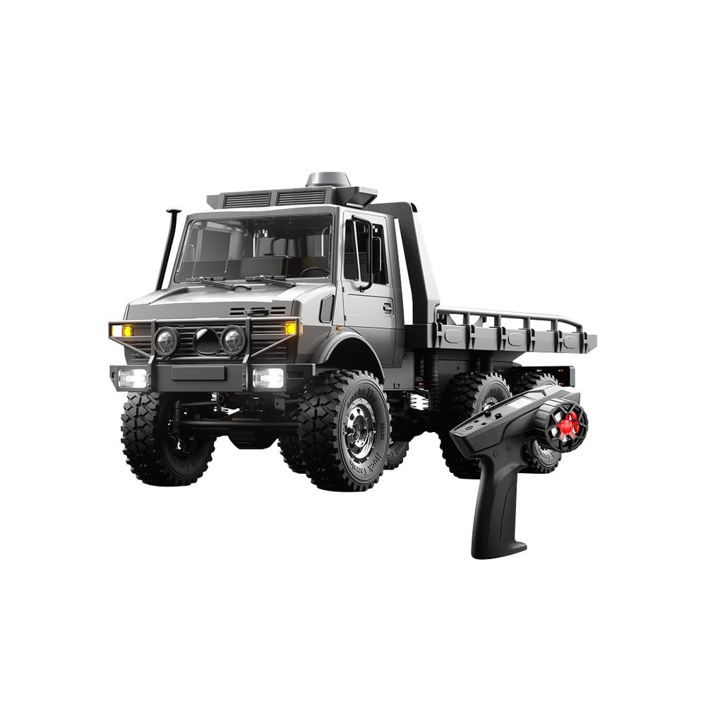 1/18 RC Truck, 2.4G Full-Proportional 6WD Pickup RC Off-Road Car All-Terrain RC Rock Crawler, 15KM/H Remote Control Transport Truck Vehicle Model Gift for Adults -RTR
