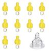 10Pcs Baby Bottle Cleaning Brush  PP Sponge Nipple Scrubber Set | Milk Bottle Cleaner for Cups, Straws, Pacifiers, Travel Nursery, Feeding Hygiene Tools view 1