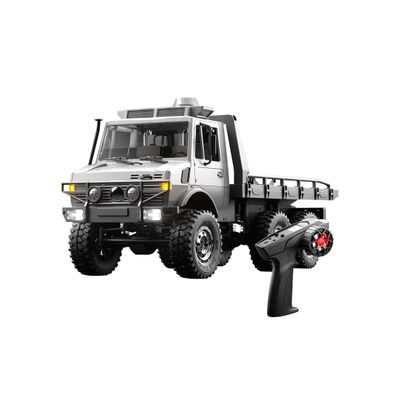 1/18 RC Truck, 2.4G Full-Proportional 6WD Pickup RC Off-Road Car All-Terrain RC Rock Crawler, 15KM/H Remote Control Transport Truck Vehicle Model Gift for Adults -RTR