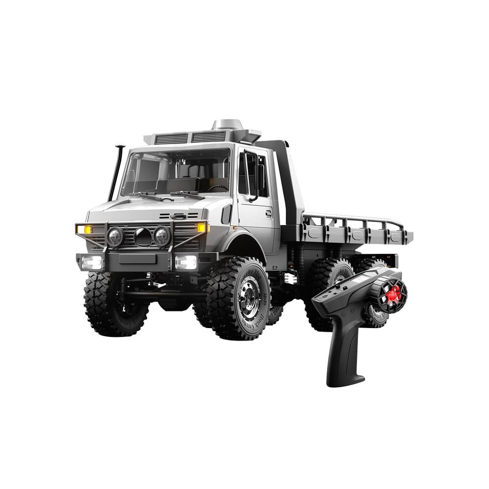 1/18 RC Truck, 2.4G Full-Proportional 6WD Pickup RC Off-Road Car All-Terrain RC Rock Crawler, 15KM/H Remote Control Transport Truck Vehicle Model Gift for Adults -RTR