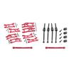 Aluminum 7075 Alloy Widemaxx Suspension Kit for Traxxas 1:16 Mini Maxx/Mini XRT VXL 3S Monster Truck Upgrades - Red view 1