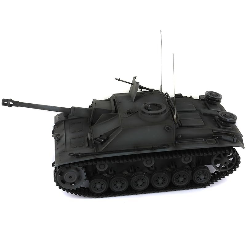 TOUCAN RC HOBBY 1/16 Henglong Gray 7.0 Upgraded German Stug III RTR RC Tank 3868 Metal Tracks
