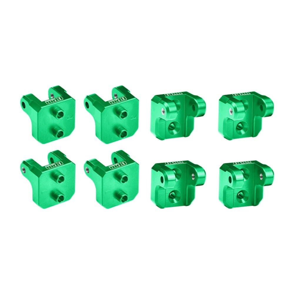 Aluminum 7075-T6 Alloy Front and Rear Upper Shock Mount for LOSI 1/8 LMT 2.0 Grave Digger 4X4 Solid Axle Brushless Monster Truck-LOS04028 Upgrades - Green