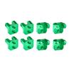 Aluminum 7075-T6 Alloy Front and Rear Upper Shock Mount for LOSI 1/8 LMT 2.0 Grave Digger 4X4 Solid Axle Brushless Monster Truck-LOS04028 Upgrades - Green view 1