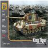 Buildarmy WW2 King Tiger (Tiger II) Camo Tank Brick Model Building Block 1145pcs view 2