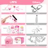 LPFG 24Pcs Doctor Kit for Toddlers 3-5, Kids Doctor Pretend Play Set with Costume, Stethoscope, Funny Doctors Kit Toys Christmas Birthday Gift for Girls Ages 3 4 5 Year Old, Pink view 3