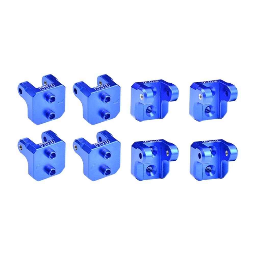 Aluminum 7075-T6 Alloy Front and Rear Upper Shock Mount for LOSI 1/8 LMT 2.0 Grave Digger 4X4 Solid Axle Brushless Monster Truck-LOS04028 Upgrades - Blue