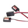 2Pcs RC JR Style 1 Male to 4 Female Y Harness Leads Splitter Lead Wire for RC Cars Airplane Helicopter Drone Receiver Fan Extender Wire view 3
