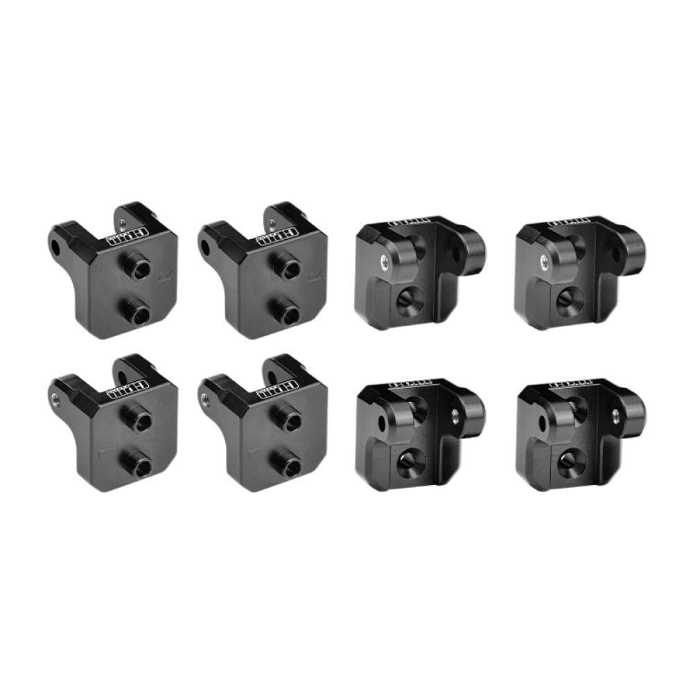 Aluminum 7075-T6 Alloy Front and Rear Upper Shock Mount for LOSI 1/8 LMT 2.0 Grave Digger 4X4 Solid Axle Brushless Monster Truck-LOS04028 Upgrades - Black