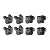 Aluminum 7075-T6 Alloy Front and Rear Upper Shock Mount for LOSI 1/8 LMT 2.0 Grave Digger 4X4 Solid Axle Brushless Monster Truck-LOS04028 Upgrades - Black view 1