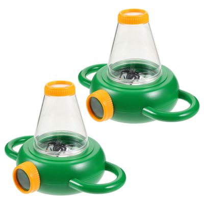 Clispeed 2pcs Portable Insect Observation Box with Magnifying Viewer Biological Observer for Kids Outdoor Exploration and Learning