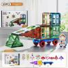 100-Piece Colorful Castle Magnetic Building Tiles for Kids ([Gift Box Set] 100-Piece A-0011) view 2