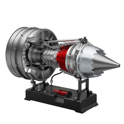 1/12 Dual Spool Metal Turbofan Engine Model That Working, 300+ PCS STEM Educational Aviation Collectible, Jet Engine Model Craft Gift for Adult