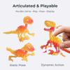 12PCS 3D Printed Dinosaur Skeleton Toys Set, Dragon Egg with Crystal Dragon Inside, 3D Printed Articulated Prehistoric Animals, Multicolor Gradients, PLA Fidget Desk Toys, STEM Gift for Kids & Adults view 3