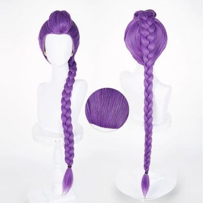 Anime witch full staff cos wig a variety of character styles full head cover Halloween (A rummy-Long hair split hair clip style)
