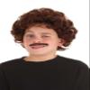 Fun Costumes Lovable Luchador Kid's Wig and Mustache Costume Kit - ST view 1