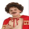 Fun Costumes Lovable Luchador Kid's Wig and Mustache Costume Kit - ST view 2