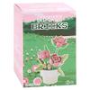 Lesser & Pavey Christmas Mini Bricks Pink Roses Building Blocks for Home & Office | Artificial Flowers Mini Pots for Decor | Micro Bricks Sets for Adults & Kids | Lovely Gift for Women & Men view 2