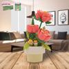 Lesser & Pavey Christmas Mini Bricks Pink Roses Building Blocks for Home & Office | Artificial Flowers Mini Pots for Decor | Micro Bricks Sets for Adults & Kids | Lovely Gift for Women & Men view 4