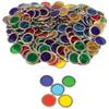 150 Magnetic Counting Chips & Counters with 2 Block Magnets | Translucent Math Manipulatives for Preschool STEM | Light Table Accessories in 5 Colors view 2