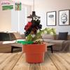 Lesser & Pavey Christmas Mini Bricks Flower With Ladybird Building Blocks For Home & Office | Artificial Flowers Mini Pots For Decor | Micro Bricks Sets For Adults & Kids | Lovely Gift For Women & Men view 4