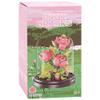 Lesser & Pavey Christmas Mini Bricks Pink Roses Building Blocks for Home & Office | Artificial Flowers Mini Pots for Decor | Micro Bricks Sets for Adults & Kids | Lovely Gift for Women & Men view 2