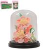 Lesser & Pavey Christmas Mini Bricks Pink Carnation Building Blocks for Home & Office | Artificial Flowers Mini Pots for Decor | Micro Bricks Sets for Adults & Kids | Lovely Gift for Women & Men view 1