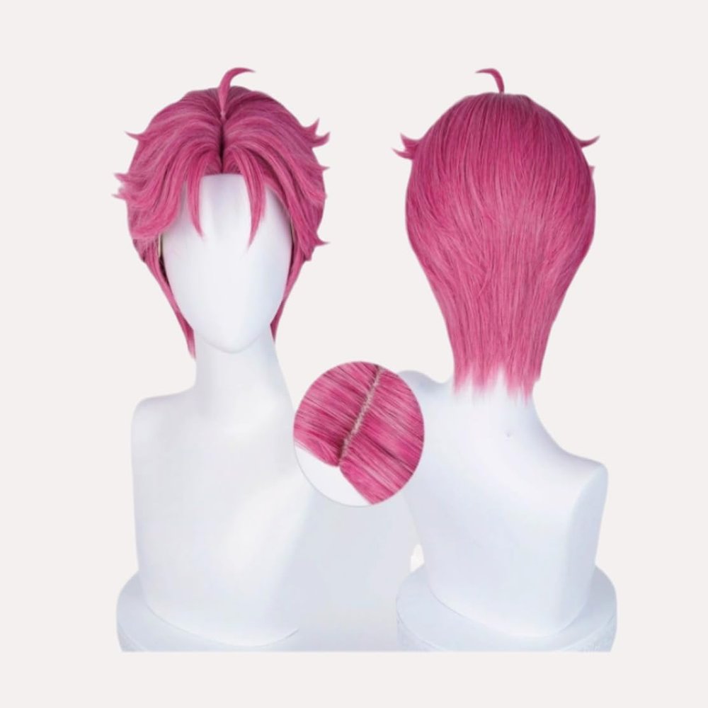 Anime witch full staff cos wig a variety of character styles full head cover Halloween (Abbey)