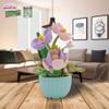 Lesser & Pavey Christmas Mini Bricks Pink/Lilac Crocuses Building Blocks for Home & Office | Artificial Flowers Mini Pots for Decor | Micro Bricks Sets for Adults & Kids | Lovely Gift for Women & Men view 4