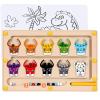 2 IN 1 Magnetic Color and Number Maze, Montessori Toys with Drawing Board for 3 4 5 Year Old, Wooden Magnet Balls Puzzles, Learning Educational Toys for Kids Toddlers Boys Girls Christmas Birthday view 1