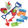 18-Piece Deluxe Sand & Water Play Set  Buckets, Scoops, Spades, Rake & Molds for Sensory Play, STEM Learning & Outdoor or Classroom Use view 1