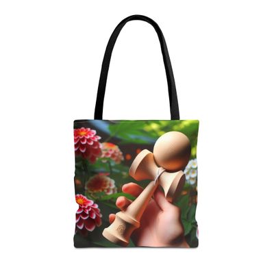 Kendama Tote Bag Premium Wooden Skill Toy Inspired Design with Reinforced Stitching