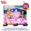 Antsy Pants 100 Ball Pit Balls, Ball Pit for Toddlers 1-3, Non-Toxic Materials, Lightweight, Reusable Storage Bag, Plastic Balls for Ball Pit, Sensory Toys for Kids, Pink/White view 2