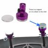 YUYTE 4Pcs RC Body Mount Magnetic Body Post Shell Mount for 1/8 1/10 Remote Control Vehicle with Lightweight Aluminum Alloy Durable Close Fitting (Purple) view 4