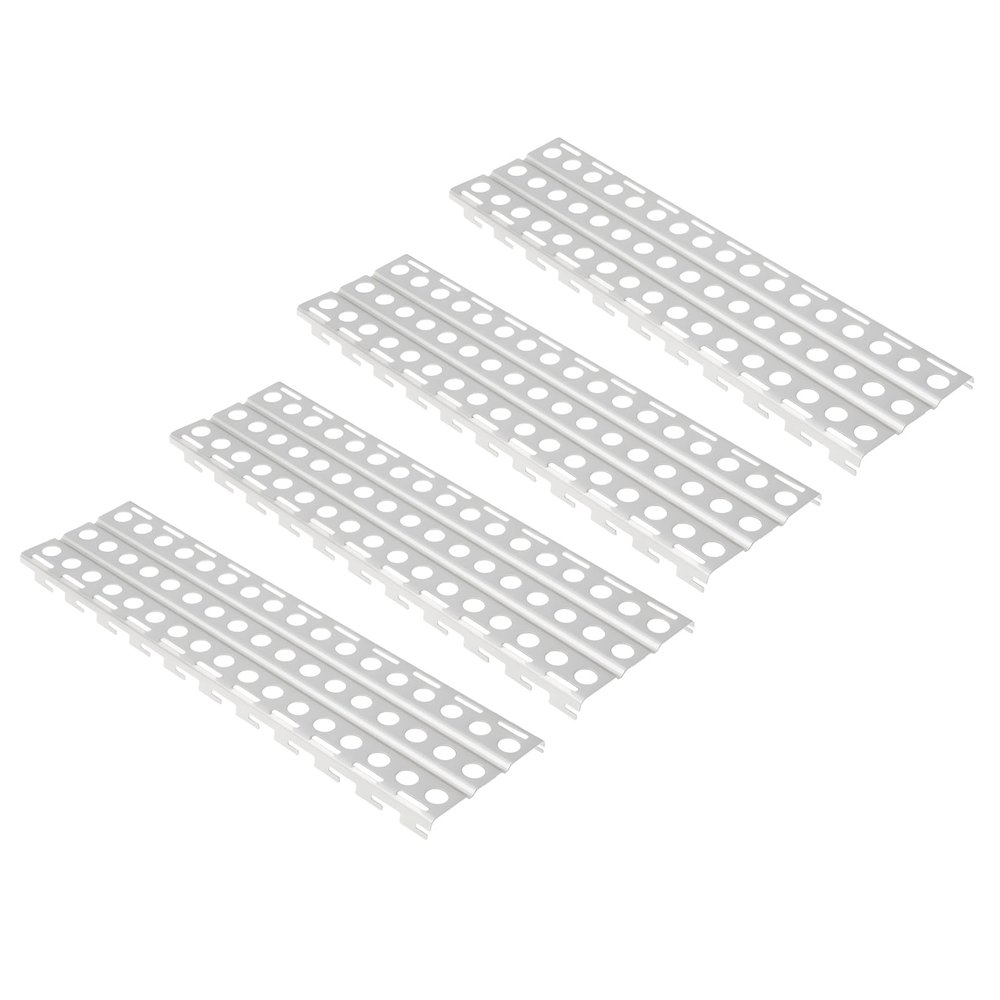 The Lord of the Tools 4X Silver Metal Escape Plates 144x40mm Compatible with 1/10 1/8 RC Car Anti-Skid Plate