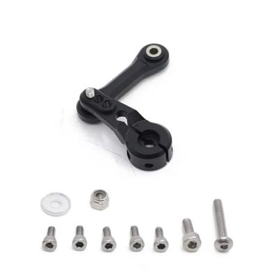 Parts For ARRMA For INFRACTION For MOJAVE For KRATON 1/7 1/8 25T Servo Arm Steering Link Rod Upgrade Parts(Black)