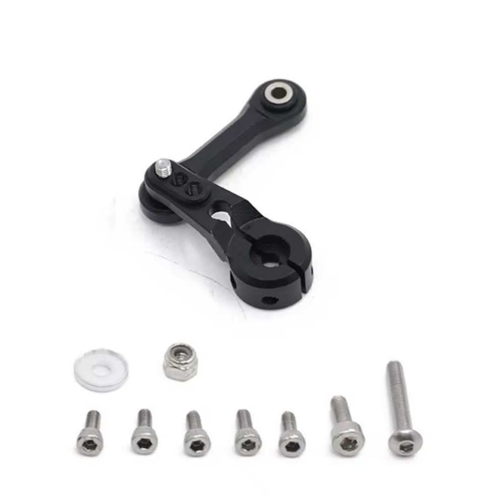 Parts For ARRMA For INFRACTION For MOJAVE For KRATON 1/7 1/8 25T Servo Arm Steering Link Rod Upgrade Parts(Black)