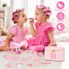 Kids Washable Makeup Set for Girls - 29Pcs Real Non-Toxic Play Make Up Kit Toys with Letter Cosmetic Bag - Dress Up Birthday Gifts for Toddler Age 3 4 5 6 7 8 9 10 Years Old Vanity Set - M view 2