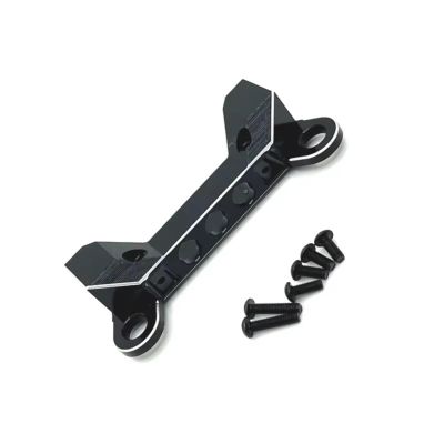 For Wltoys 104006 104010 104020 104026 1/10 RC Car Metal Front Bumper Mount Stand Upgrade Parts Accessories Bumper Parts(Black)