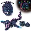 3D Printed Dragon Eggs with Wings Rainbow Glow in The Dark Cool,Articulated Crystal Animals Fidget Toy,Stuff Fun Dinosaur Egg Toy for Kids view 1